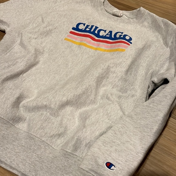 Alice & Wonder Champion “Chicago” retro oversized crewneck sweatshirt - Picture 3 of 6
